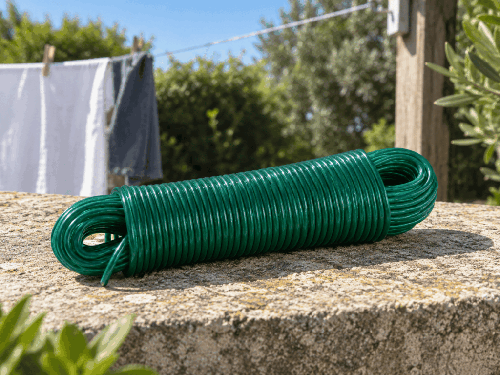 Câble à linge acier gainé 3,8 mm (rouleau 30 m)
